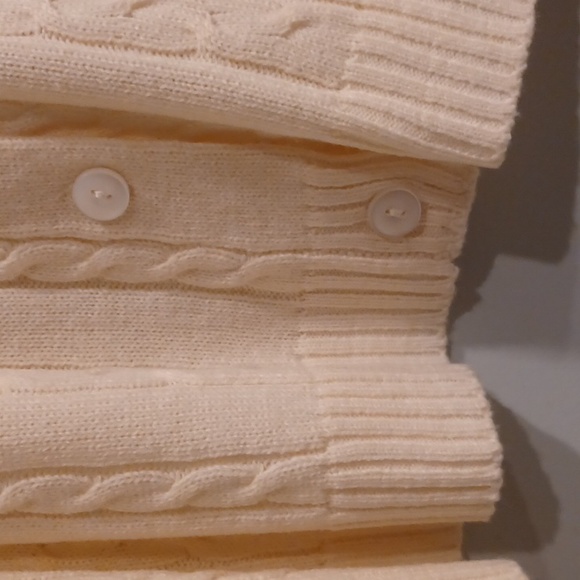Vintage from the 1990s cardigan cream Turtle Bay - Picture 4 of 5